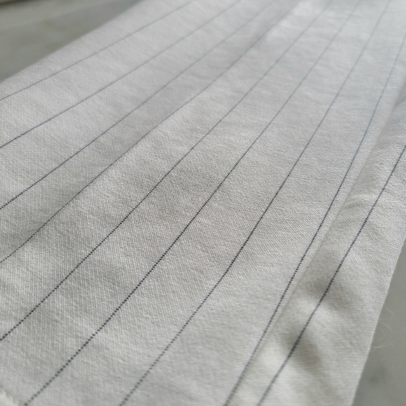 GANNI Striped Tapered Pants, Size 8, White | Black, NWOT - Picture 13 of 16